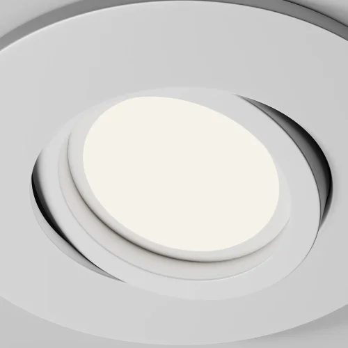 Светильник точечный Wink DL061-GU10-W Maytoni белый 1 лампа, основание белое в стиле современный круглый фото 2