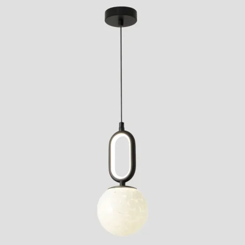 Светильник подвесной ЛЕД CATKIN SP1.2 Crystal Lux белый на 1 лампу, основание чёрное в стиле современный фото 2 Светильник подвесной ЛЕД CATKIN SP1.2 Crystal Lux белый на 1 лампу, основание чёрное в стиле современный фото 2
