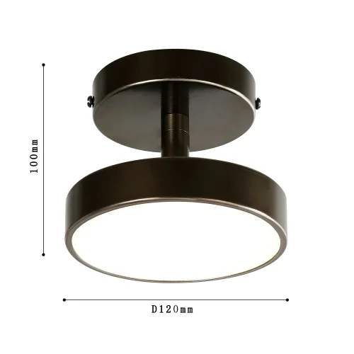 Светильник потолочный LED Atma 3060-1P F-promo коричневый 1 лампа, основание коричневое в стиле современный  фото 3