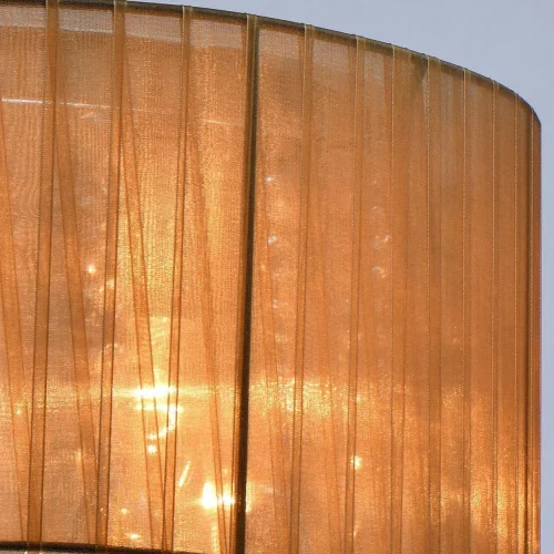 Люстра потолочная Жаклин 465016704 MW-Light коричневая на 4 лампы, основание хром в стиле классический  фото 8