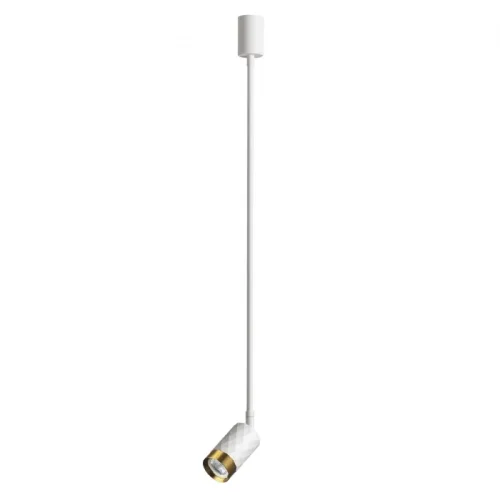 Светильник подвесной Ad Astrum 4350/1C Odeon Light белый на 1 лампу, основание белое в стиле хай-тек 