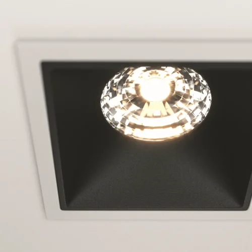 Светильник точечный Alfa LED DL043-02-15W3K-SQ-WB Maytoni белый чёрный на 1 лампу, основание белое в стиле хай-тек современный фото 14