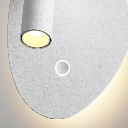 Бра с выключателем LED Roy 7183/9WL Odeon Light белый на 1 , основание белое в стиле хай-тек для чтения фото 5