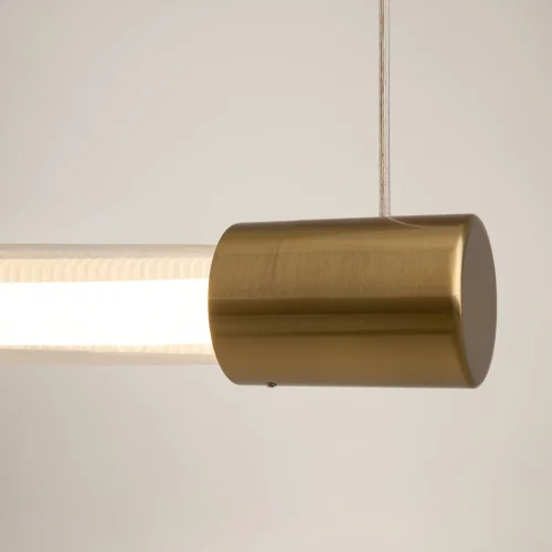 Светильник подвесной LED Loop MOD290PL-L23BS3K Maytoni прозрачный 1 лампа, основание латунь в стиле современный хай-тек выдувное фото 3