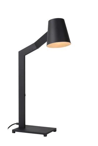 Настольная лампа MIZUKO 20610/01/30 Lucide чёрная 1 лампа, основание чёрное металл в стиле современный  фото 4