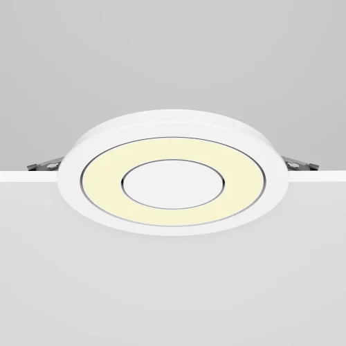 Светильник точечный LED Vector 2700K 12Вт 100° DL102-12W2.7K-W Maytoni белый на 1 лампу, основание белое в стиле современный хай-тек круглый фото 5