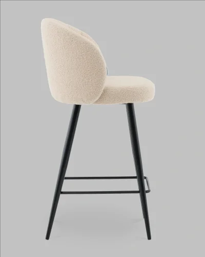 Стул полубарный Ханнингем букле бежевый УТ000041701 Stool Group, /, ножки//, размеры - ***** фото 2