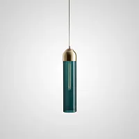 Светильник подвесной VIAN B Зеленый 179738-26 ImperiumLoft зелёный на 1 лампу, основание золотое в стиле современный лофт 