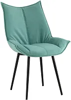 Стул Осло велюр мятный УТ000035051 Stool Group, мятный/велюр, ножки/металл/чёрный, размеры - *****