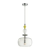 Светильник подвесной Bizet 4893/1A Odeon Light прозрачный 1 лампа, основание хром в стиле классический 