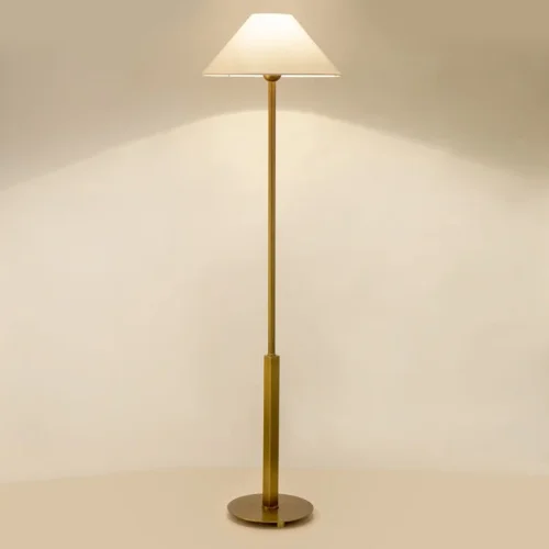 Торшер FAREL 140672-26 ImperiumLoft белый на 1 лампу, основание латунь в стиле современный фото 2