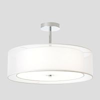 Светильник потолочный MYSTERY PL5 CHROME Crystal Lux белый серый на 5 ламп, основание хром в стиле классический 
