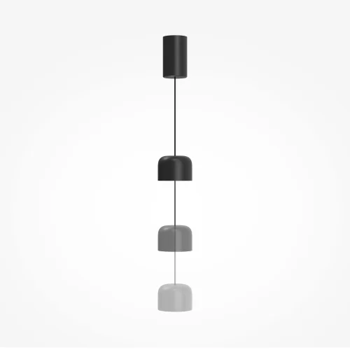 Светильник подвесной LED Comfy P113-L12-3K-B Maytoni чёрный на 1 лампу, основание чёрное в стиле современный хай-тек фото 4