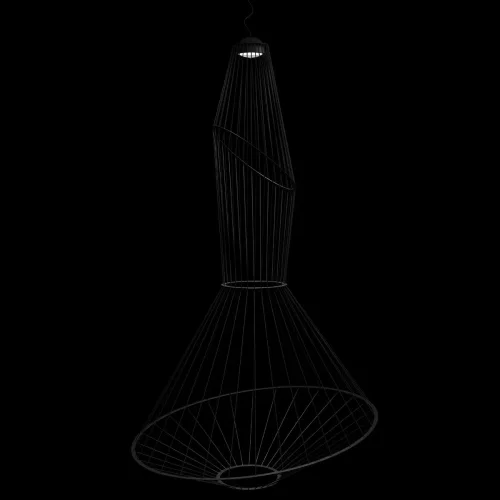 Светильник подвесной LED Beam 10292/A Black LOFT IT чёрный 1 лампа, основание чёрное в стиле   фото 2
