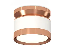 Светильник накладной XS8101065 Ambrella light белый 1 лампа, основание розовое в стиле хай-тек круглый