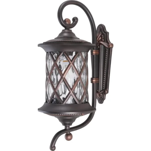 Настенный светильник Lantern 6911-NW Nowodvorski уличный IP23 бронзовый 1 лампа, плафон белый в стиле классический E27