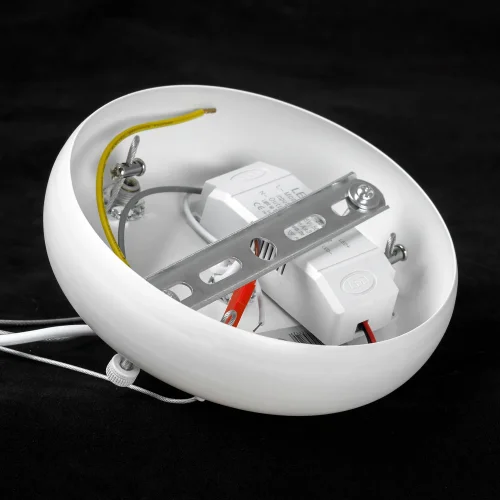 Светильник подвесной LED Crook LSP-7361 Lussole белый на 1 лампу, основание белое в стиле хай-тек современный фото 6
