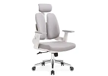 Компьютерное кресло Hiba gray / chrome 15605 Woodville, серый/ткань, ножки/металл/хром, размеры - *1180***650*620