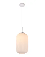 Светильник подвесной Ivory V11030-1P  Moderli белый 1 лампа, основание белое в стиле современный выдувное