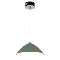 Светильник подвесной LED Aberdeen LSP-8229 Lussole зелёный 1 лампа, основание хром в стиле современный 