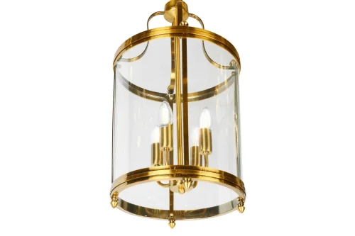 Светильник подвесной East 8946-4 GLD iLamp прозрачный 4 лампы, основание золотое в стиле американский современный  фото 4