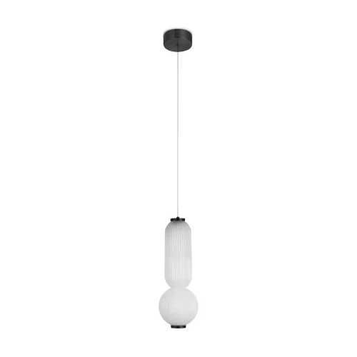 Светильник подвесной LED Awards FR6140PL-L12B1 Freya белый 1 лампа, основание чёрное в стиле современный  фото 2