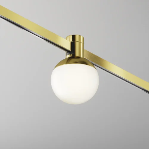 Трековый светильник LED Magnetic trаck system Flarity TR149-1-5W3K-BS Maytoni белый для шинопроводов серии Magnetic trаck system Flarity латунь фото 3