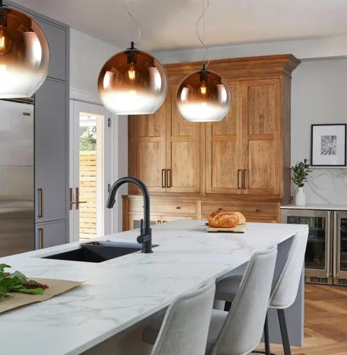 Светильник подвесной 0778PLB-1PG Milosh Tendence медь на 1 лампу, основание чёрное в стиле современный шар фото 2 Светильник подвесной 0778PLB-1PG Milosh Tendence медь на 1 лампу, основание чёрное в стиле современный шар фото 2