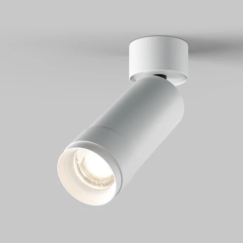 Светильник накладной LED Focus Zoom C055CL-L12W4K-Z-W Maytoni белый на 1 лампу, основание белое в стиле хай-тек современный круглый фото 4