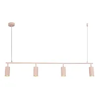 Светильник подвесной Kendo SL1213.603.04 ST-Luce розовый 4 лампы, основание розовое в стиле минимализм 