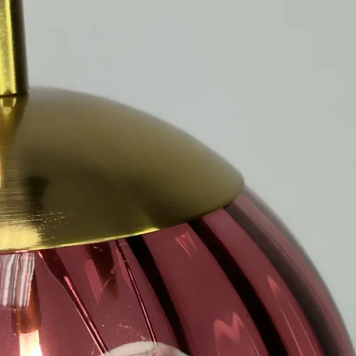 Светильник подвесной ASKA purple 151813-26 ImperiumLoft красный на 1 лампу, основание золотое в стиле лофт современный выдувное фото 8 Светильник подвесной ASKA purple 151813-26 ImperiumLoft красный на 1 лампу, основание золотое в стиле лофт современный выдувное фото 8