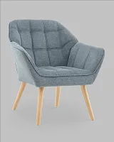 Кресло Вэйл темно-серый УТ000040123 Stool Group, тёмно-серый/шенилл, ножки/массив гевеи/бежевый, размеры - *****мм
