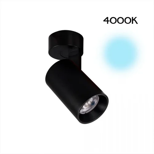 Светильник накладной LED Тубус CL01B071N Citilux чёрный 1 лампа, основание чёрное в стиле хай-тек современный круглый