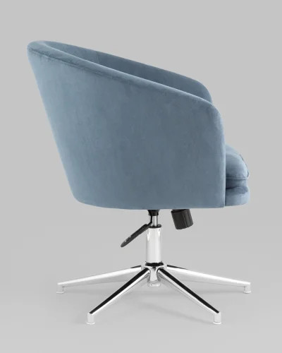 Кресло Харис регулируемое, замша, синий NC УТ000038901 Stool Group, /, ножки//, размеры - 790*890***700*660мм фото 3