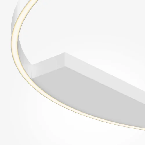 Светильник потолочный LED Rim MOD058CL-L65WK Maytoni белый на 1 лампу, основание белое в стиле современный хай-тек минимализм кольца фото 2