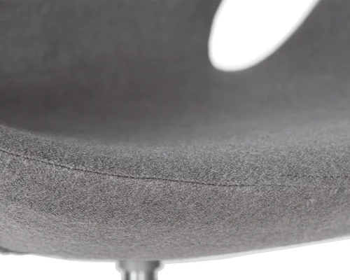 Кресло дизайнерское 69A-LMO SWAN, цвет сиденья серый (AF7), алюминиевое основание Dobrin, серый/текстиль, ножки//серый, размеры - *910***710*600 фото 8