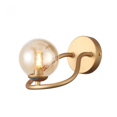 Бра Legatezza SL1502.201.01 ST-Luce янтарный на 1 лампа, основание золотое в стиле современный 