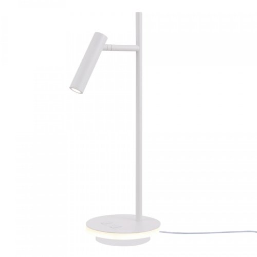 Настольная лампа LED Estudo Z010TL-L8W3K Maytoni белая 1 лампа, основание белое металл в стиле хай-тек 