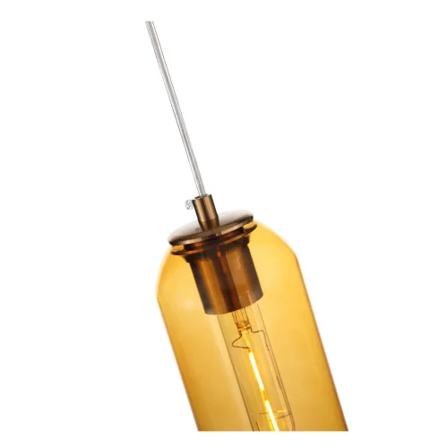 Светильник подвесной Callana SL1145.393.01 ST-Luce янтарный 1 лампа, основание латунь в стиле современный  фото 3