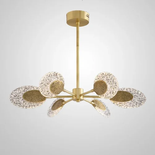 Люстра потолочная CERES L12 193252-23 ImperiumLoft прозрачная на 12 ламп, основание латунь в стиле современный фото 2 Люстра потолочная CERES L12 193252-23 ImperiumLoft прозрачная на 12 ламп, основание латунь в стиле современный фото 2