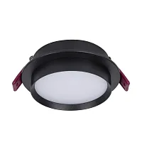 Светильник точечный Vasto 4538-1C Favourite чёрный 1 лампа, основание чёрное в стиле хай-тек круглый