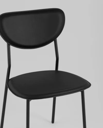 Стул обеденный Minnie, чёрный УТ000039223 Stool Group, чёрный/экокожа, ножки/металл/чёрный, размеры - ***** фото 7