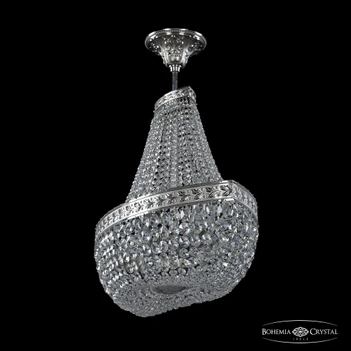 Люстра потолочная хрустальная 19113/H1/70IV Ni Bohemia Ivele Crystal прозрачная на 12 ламп, основание никель в стиле классический sp фото 2