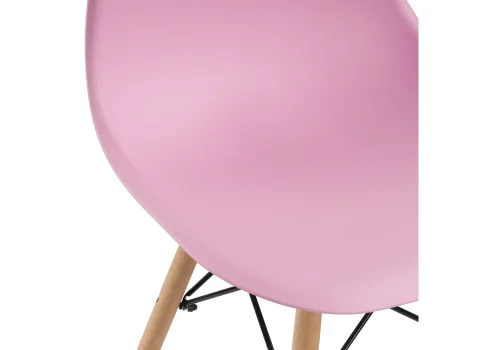 Пластиковый стул Eames PC-015 light pink 11897 Woodville, розовый/, ножки/массив бука дерево/натуральный, размеры - ****460*520 фото 9