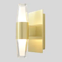 Бра LED DOROTEA AP1 GOLD Crystal Lux белый на 1 лампу, основание золотое в стиле современный 