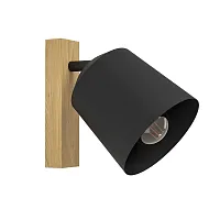 Бра Cotorro 900434 Eglo чёрный 1 лампа, основание бежевое коричневое в стиле современный лофт 