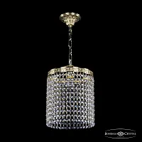 Светильник подвесной 19201/20IV G R Bohemia Ivele Crystal прозрачный 1 лампа, основание золотое в стиле классика r