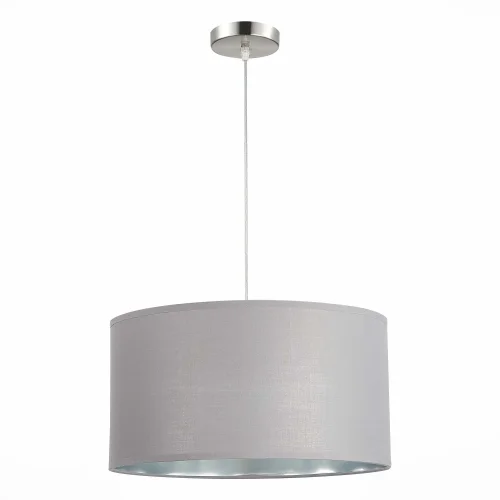 Светильник подвесной Brescia SLE300513-01 Evoluce серый 1 лампа, основание никель в стиле современный  фото 2