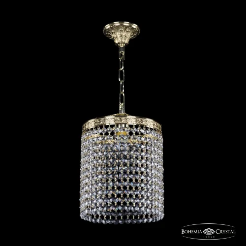 Светильник подвесной 19201/20IV G R Bohemia Ivele Crystal прозрачный 1 лампа, основание золотое в стиле классический r
