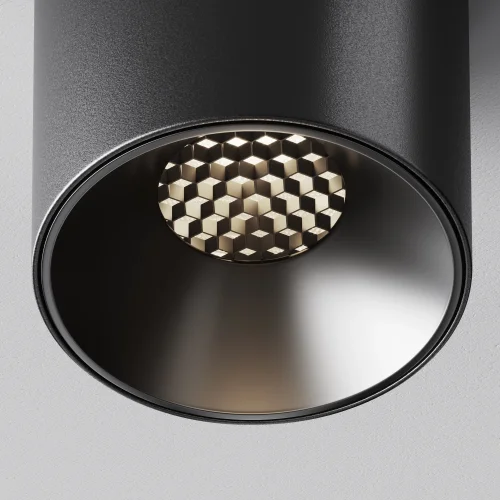 Светильник накладной LED Alfa LED C064CL-5W4K-RD-B Maytoni чёрный на 1 лампу, основание чёрное в стиле современный хай-тек круглый фото 3